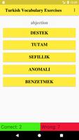 Turkish Vocabulary Exercise poster