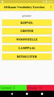 Afrikaans Vocabulary Exercise screenshot 1