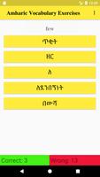 Amharic Vocabulary Exercise ảnh chụp màn hình 1