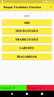 Basque Vocabulary Exercise screenshot 1