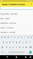 Basque Vocabulary Exercise screenshot 2