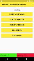 Danish Vocabulary Exercise screenshot 1