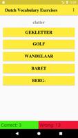 Dutch Vocabulary Exercise screenshot 1