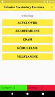 Estonian Vocabulary Exercise screenshot 1