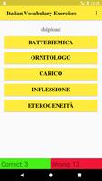 Italian Vocabulary Exercise screenshot 1