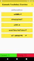 Kannada Vocabulary Exercise screenshot 1