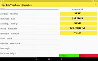 Kurdish Vocabulary Exercise ảnh chụp màn hình 3