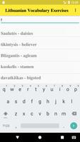 Lithuanian Vocabulary Exercise ảnh chụp màn hình 2