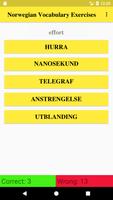 Norwegian Vocabulary Exercise screenshot 1