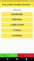 Scots Gaelic Vocabulary poster