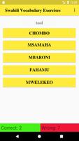 Swahili Vocabulary Exercise poster