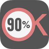90% Ok Zeichen