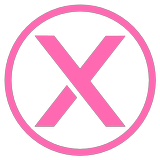 Pink-X Zeichen