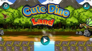 Cute Dino Land Affiche