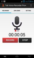 Poster Tab Voice Recorder Pro+