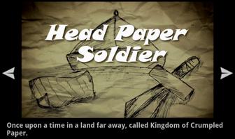 Soldier Head Paper Affiche