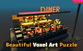 Blocky Voxel Art : Spot The Difference Cartaz