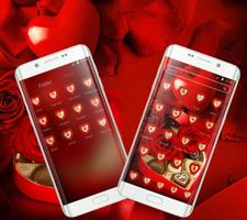 Tema Chocolate Rose Love screenshot 1