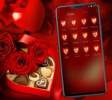 Tema Chocolate Rose Love screenshot 2