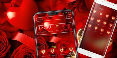 Tema Chocolate Rose Love screenshot 3