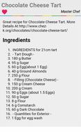 Chocolate Tart Recipes capture d'écran 2
