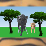 Kids Animal Safari 3D আইকন