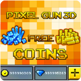 Coins For Pixel Gun 3D Prank ไอคอน