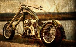 Chopper Custom Cool Motorcycle Wallpapers HD Plakat