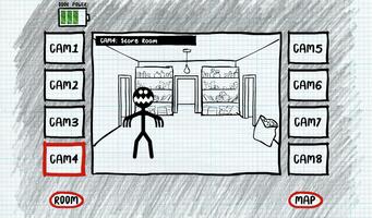 Stickman Five Nights Survival تصوير الشاشة 1