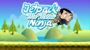 Jetpack Mr-Pean Ninja الملصق