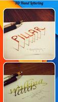 3D Hand Lettering poster