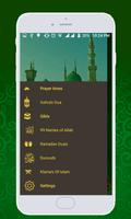 Automatic Prayer Times and Qibla Direction Finder Affiche