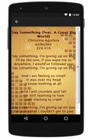 Christina Aguilera Lyrics syot layar 2