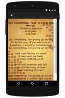 Christina Aguilera Lyrics Ekran Görüntüsü 2