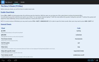 Cheats for The Sims captura de pantalla 3