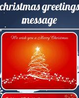 Christmas Greetings Message Affiche