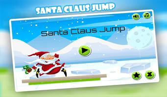 Christmas Santa Claus Jump Affiche