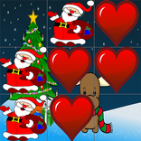 Santa heart Tic Tac Toe