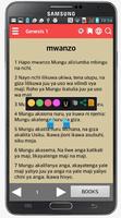 Swahili Bible (Takatifu) Affiche