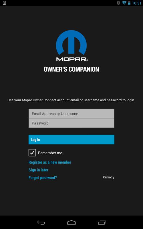 Mopar Owner S Companion Para Android Apk Baixar