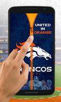 Denver Broncos Zipper Lock Screen Screenshot 1