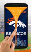 Denver Broncos Zipper Lock Screen 截圖 3