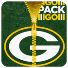 Green Bay Packers Zipper Lock Screen icono