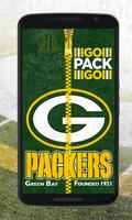 Green Bay Packers Zipper Lock Screen Poster