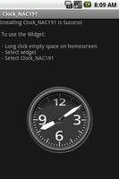 Widget Clock_NAC191 plakat