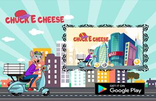 chuck cheese go. plakat