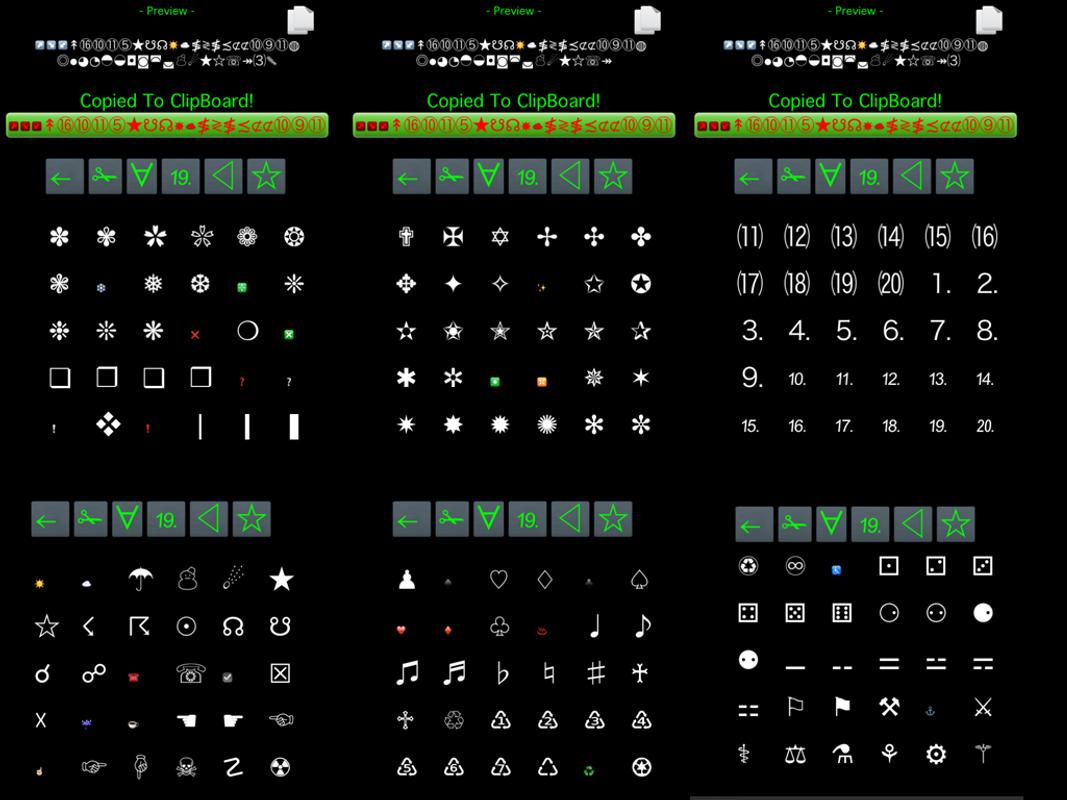 Unicode Icons Special Symbols for Android - APK Download