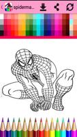 spiderman for coloring Affiche