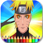 Naruto and Boruto coloring icône