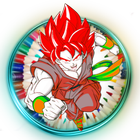 Goku super saiyan coloring icon
